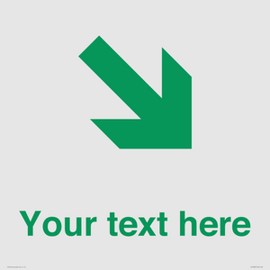 Custom Safe Condition inverse: Green Down right arrow